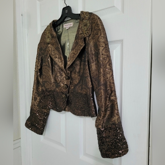 Baisers Rouge Elegant Blazer Jacket Women's Size S(6) Formal Decorative - Picture 7 of 16